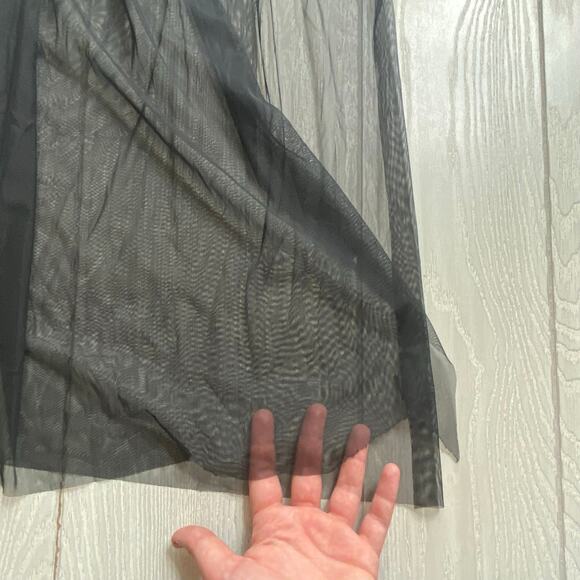 French Connection Women's Black Whisper Mini Dress With Tulle Size 4 NEW $158 - Picture 8 of 15